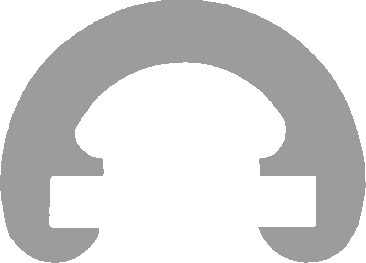 Kunststoffhandlauf Ø 55mm für 40x8mm, schwarz