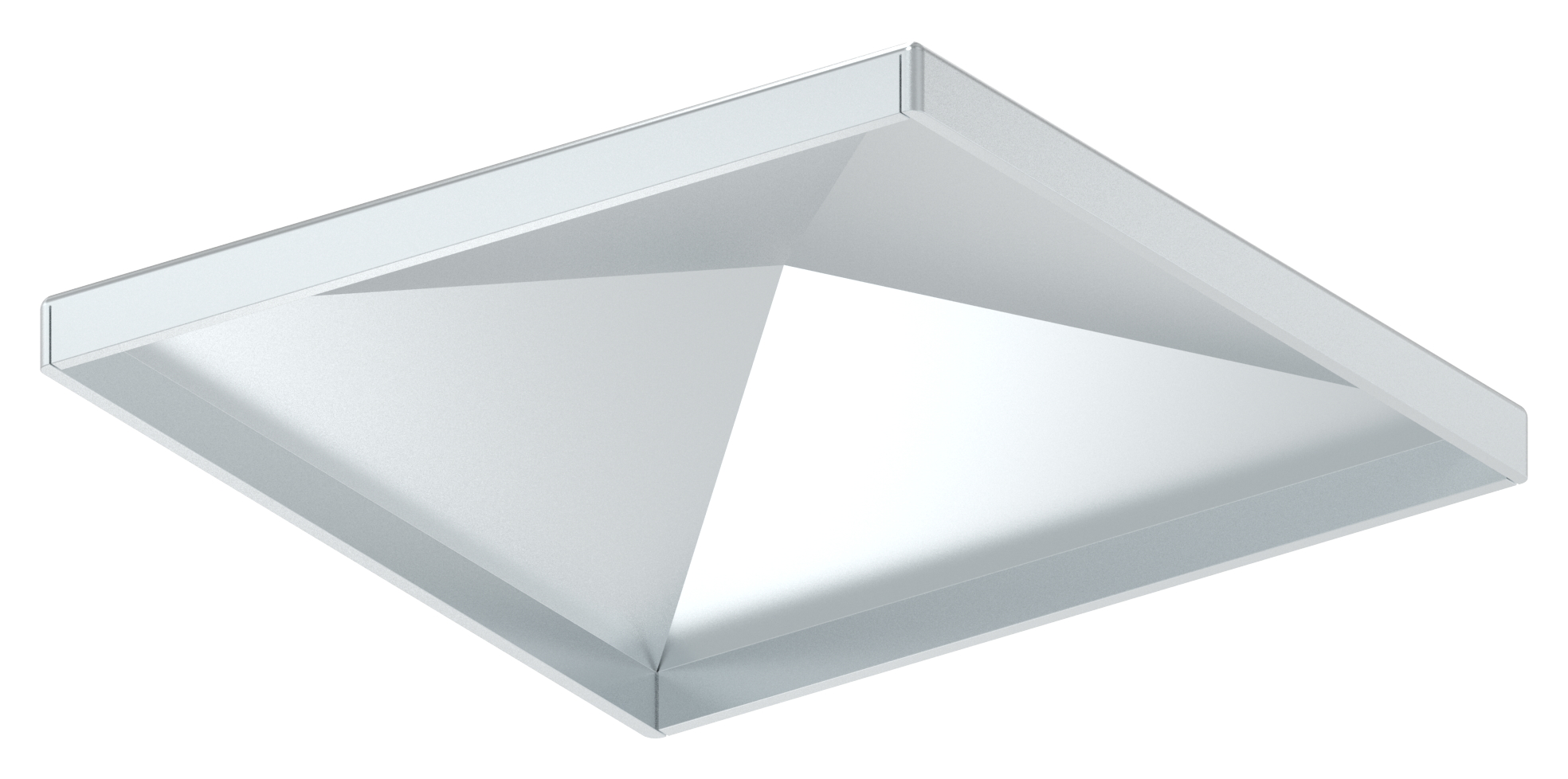 Pfeilerbedecker für Rohr 100x100mm, verzinkt