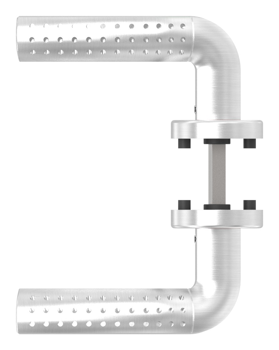 Türdrücker-Paar, drehbar, V2A