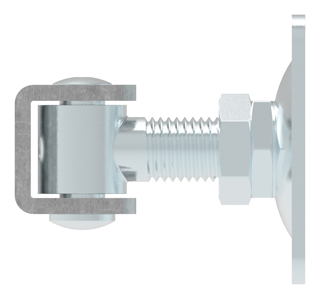 Torband M24 mit verstellbarer Platte, galvanisch verzinkt