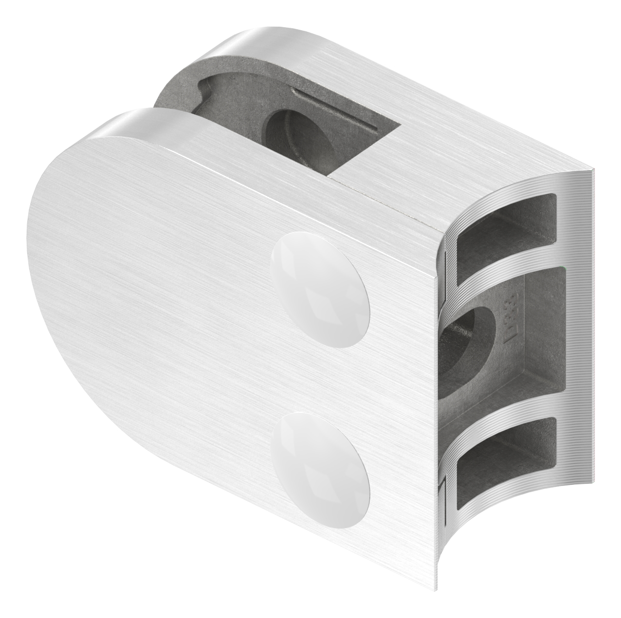 Glasklemme Mod. 30, Anschluss: 33,7mm, V4A Glasklemme Mod. 30, Anschluss: 33,7mm, V4A
