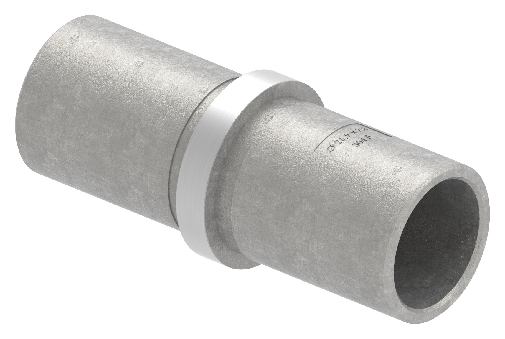 Verbindungsstück für Rohr 26,9x2,0mm, V2A