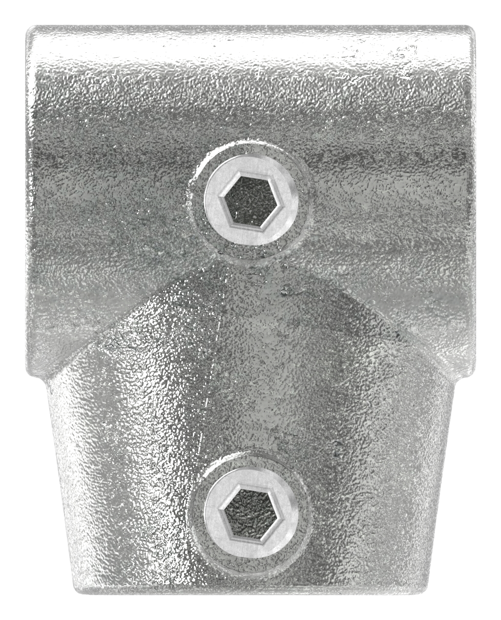 T-Stück kurz, schräg, variabel, für Rohr Ø 48,3mm