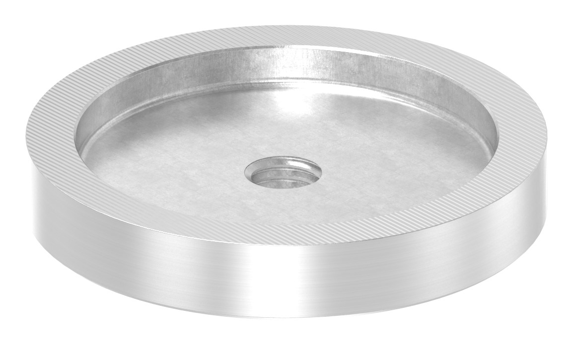 Unterteil für 62mm Glaspunkthalter, T: 10mm, mit M10, V2A