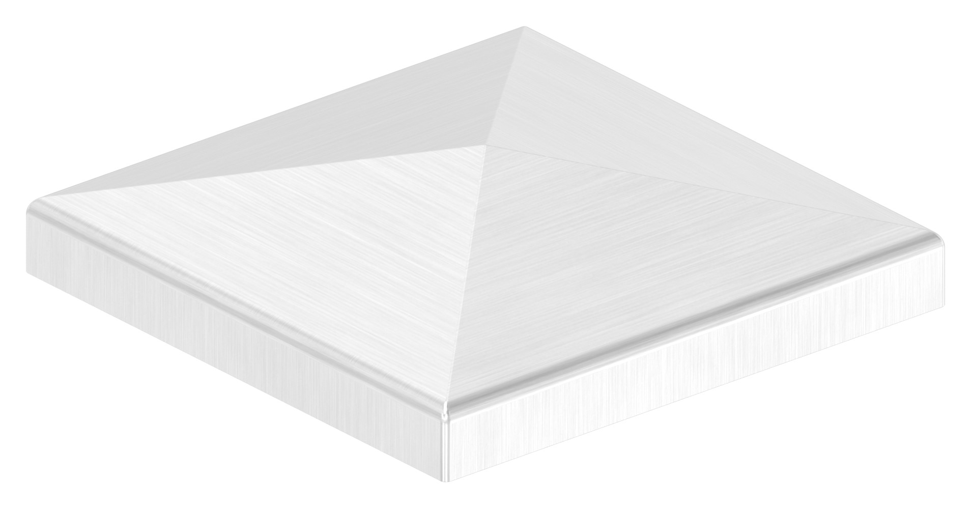 Pyramidenkappe, für Rohr 80x80mm, V2A