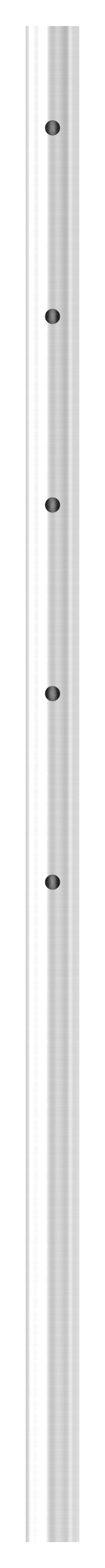 Edelstahlpfosten aus Rohr 42,4mmx2,0mm, V2A