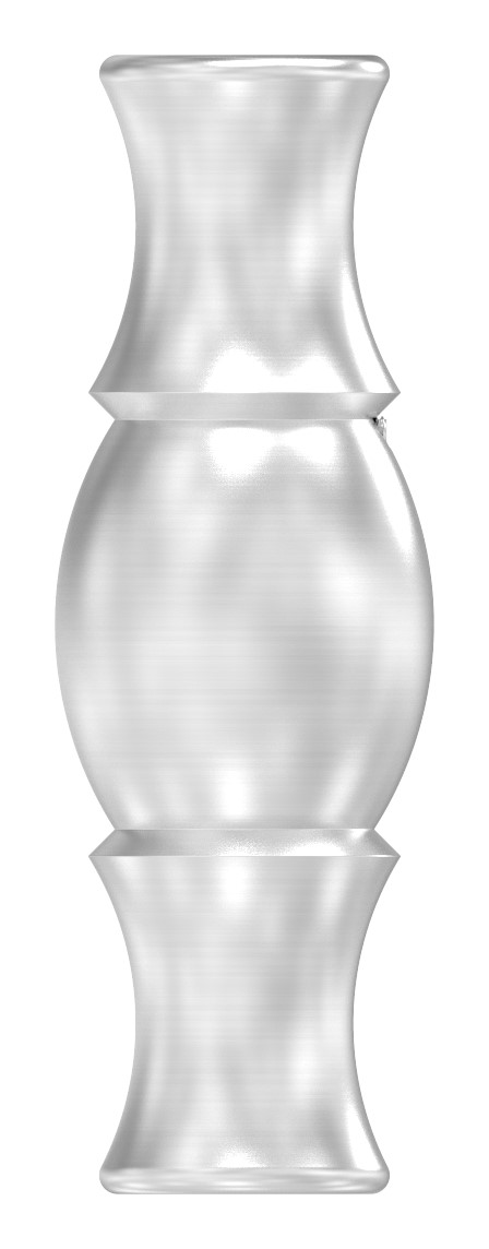 Zierhülse mit Durchgangsbohrung 12,5mm, V2A