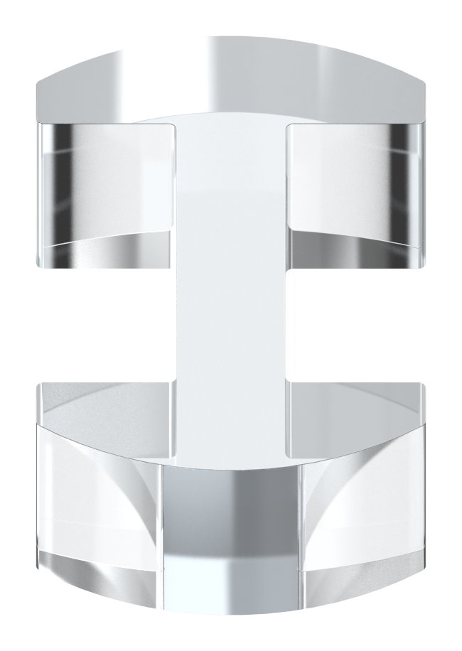 Glasausrichter für Ganzglasgeländer, für Glas 20,76 - 21,52mm Glasausrichter für Ganzglasgeländer, für Glas 20,76 - 21,52mm