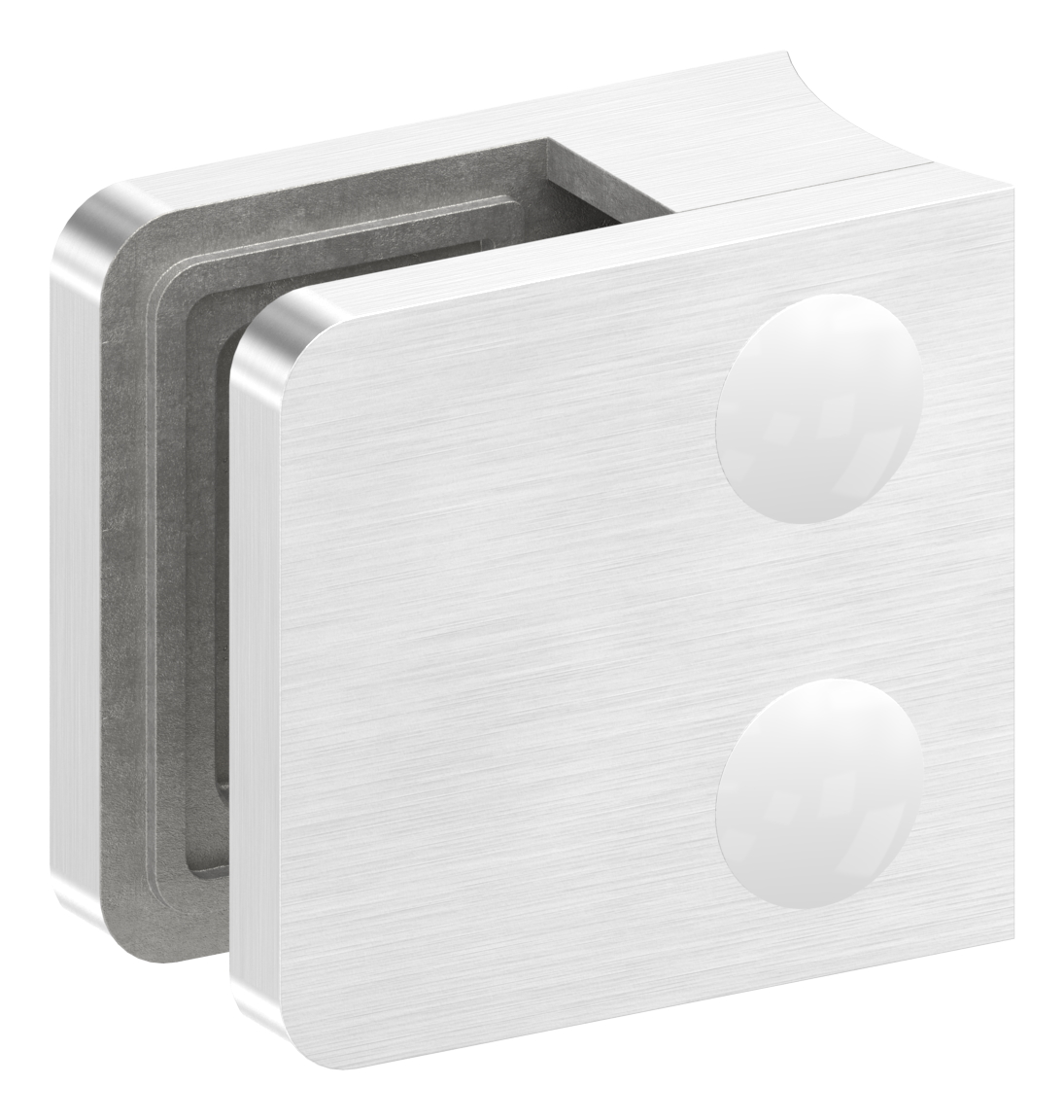 Glasklemme Mod. 11, Anschluss: 60,3mm, V4A Glasklemme Mod. 11, Anschluss: 60,3mm, V4A