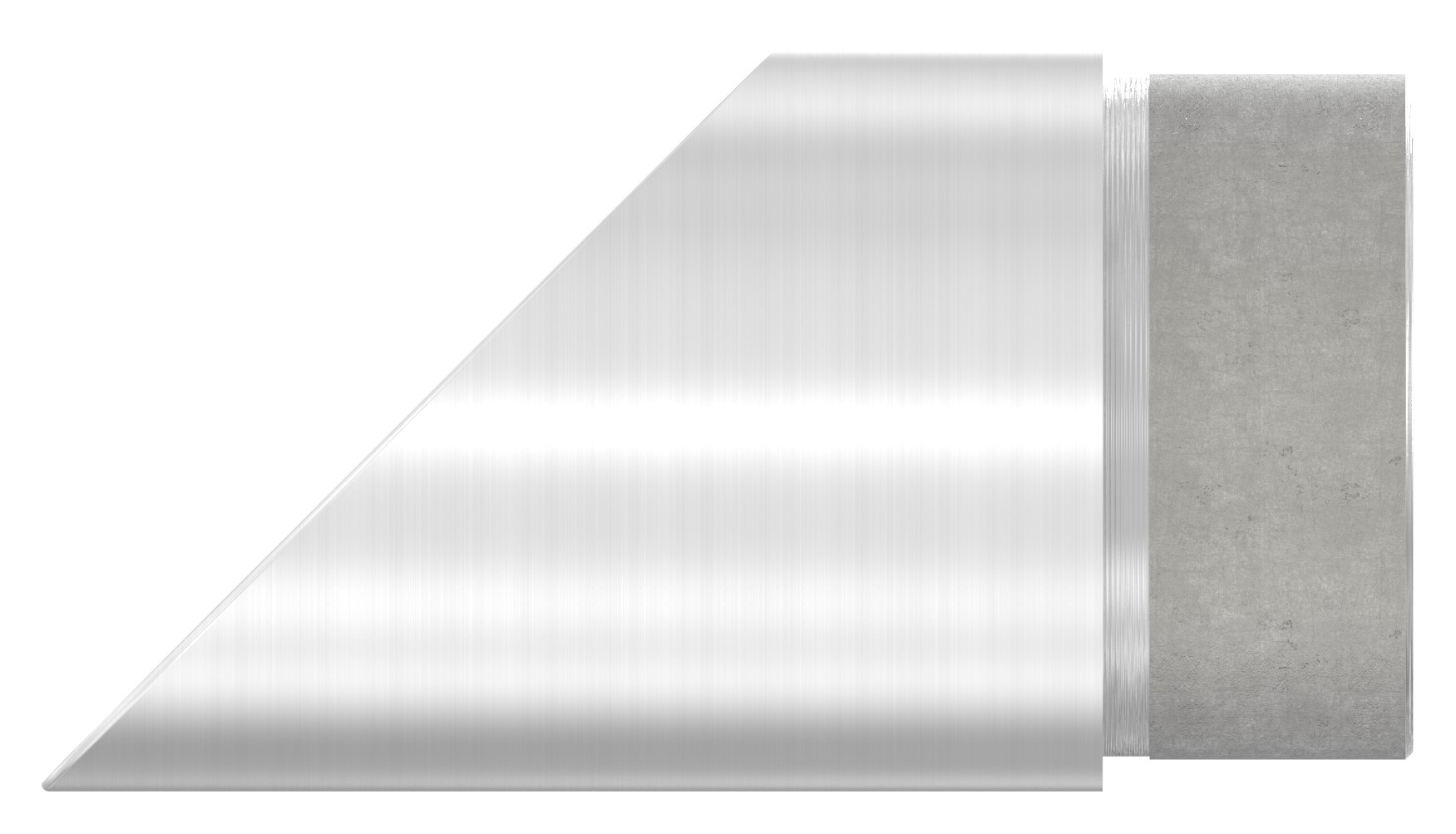 Endbogen 45°, für Rohr 48,3x2,0mm, V2A