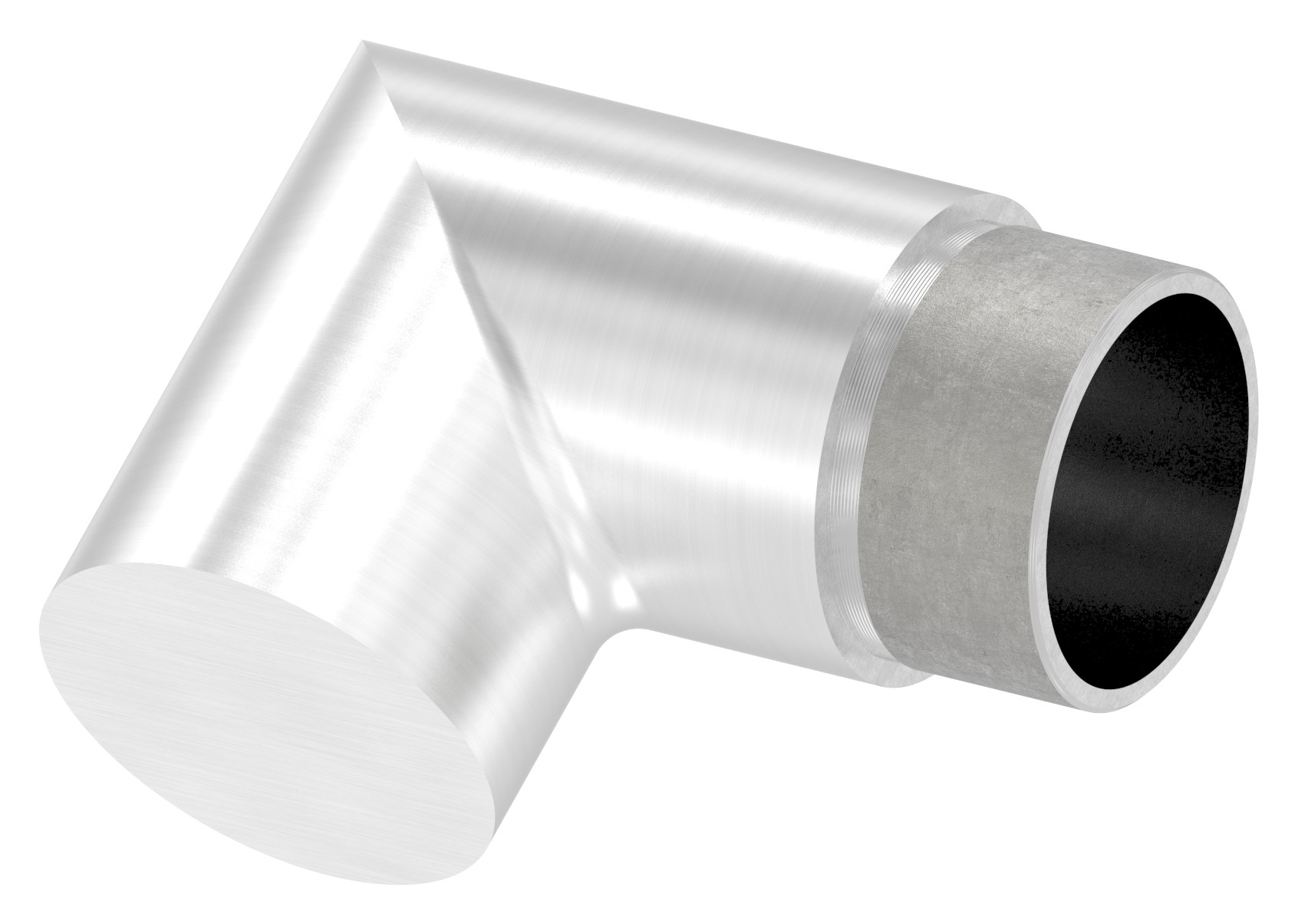 Endbogen 90°, für Rohr 42,4x2,0mm, V2A