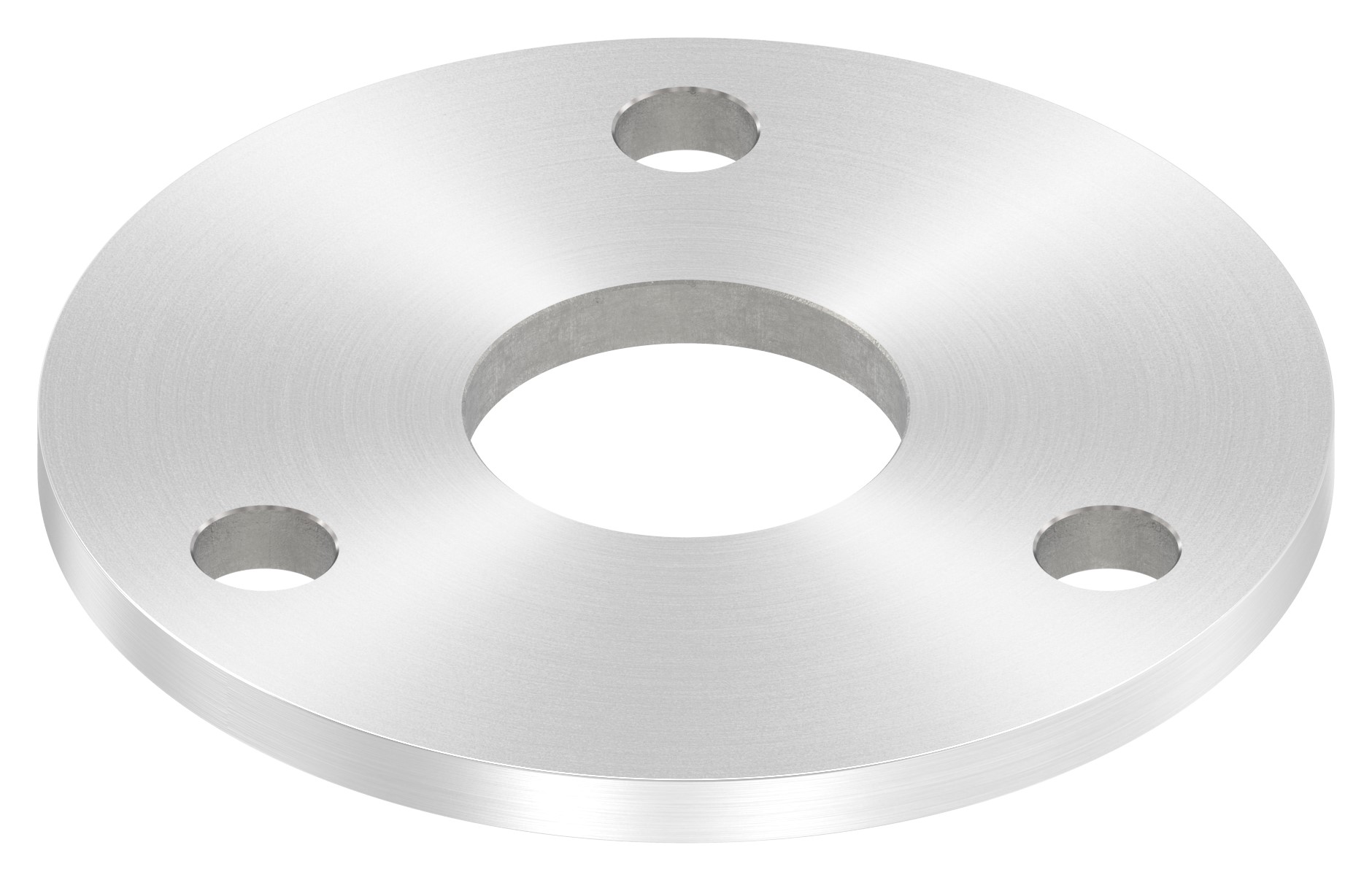 Ankerplatte Ø 100x6mm, mit Rundschliff, V2A