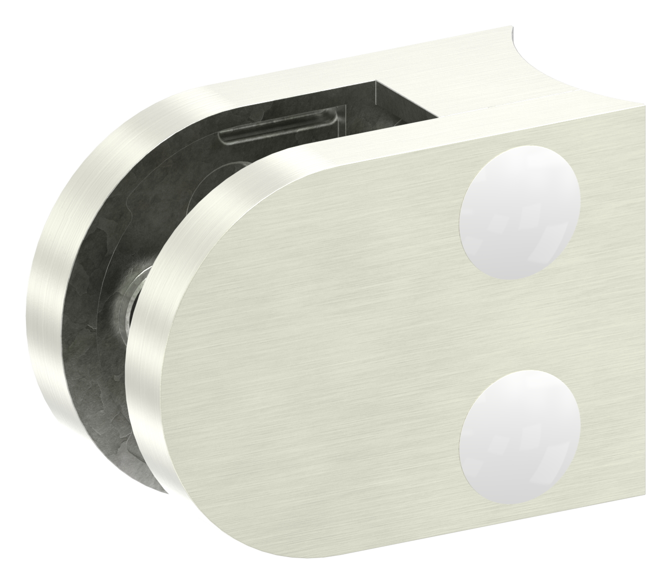 Glasklemme Mod. 30, Anschluss: 42,4mm, VA-Effekt Glasklemme Mod. 30, Anschluss: 42,4mm, VA-Effekt