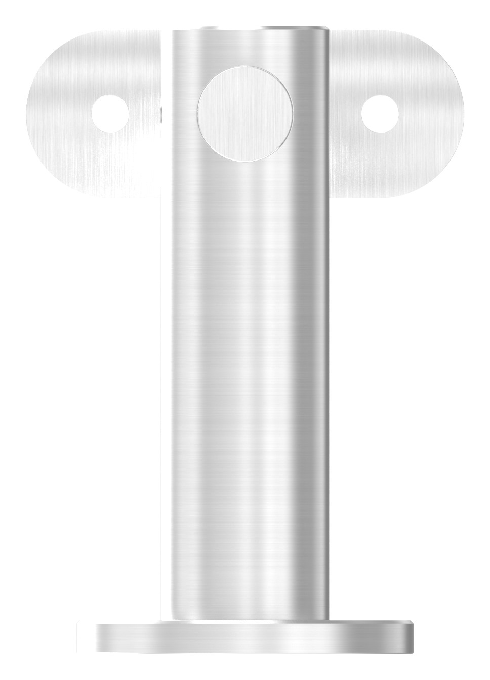 Handlaufhalter mit Handlaufanschlussplatte 42,4mm, V2A