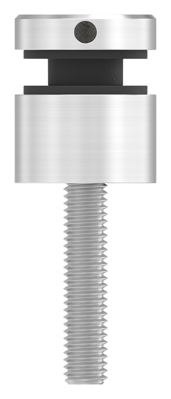 Glaspunkthalter 16mm, Anschluss: flach, V2A