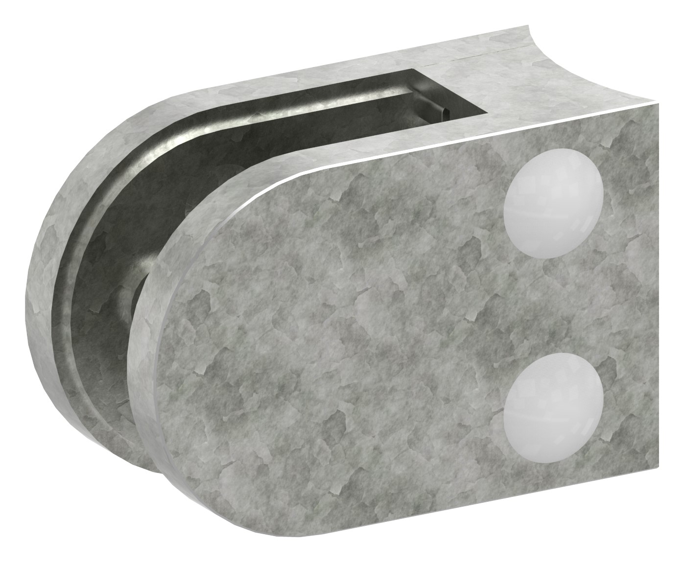 Glasklemme Mod. 33, Anschluss: 60,3mm, in Zink roh Glasklemme Mod. 33, Anschluss: 60,3mm, in Zink roh
