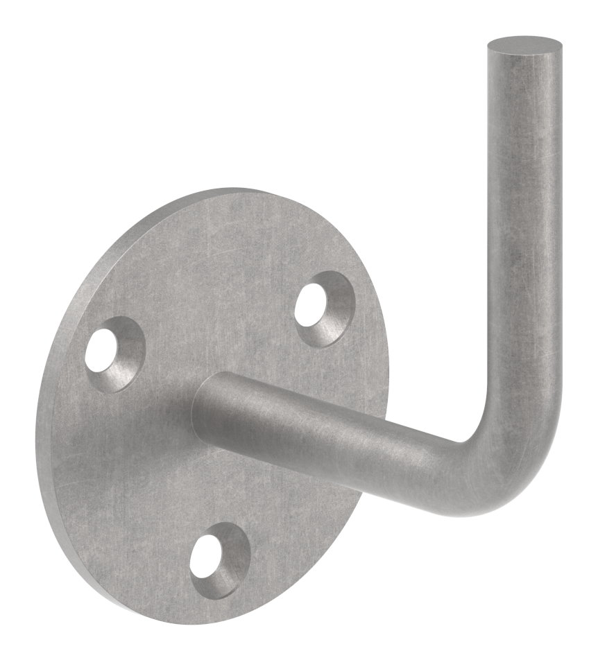 Handlaufträger mit Ronde flach, 70x4mm