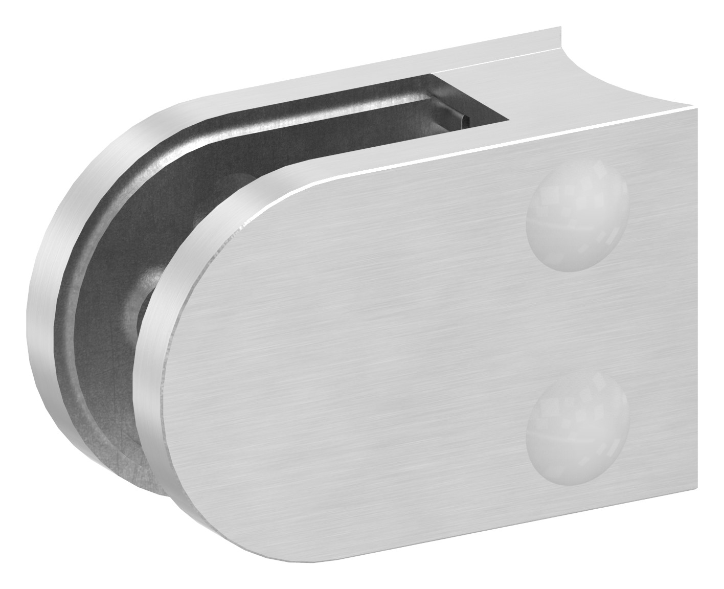Glasklemme Mod. 33, Anschluss: 48,3mm, in V4A Glasklemme Mod. 33, Anschluss: 48,3mm, in V4A