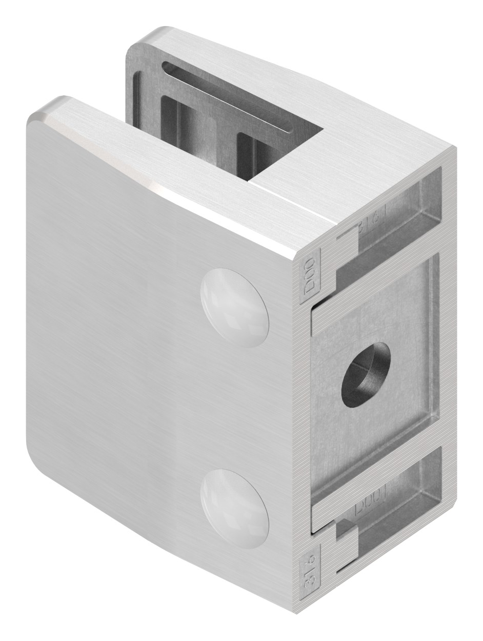 Glasklemme Mod. 35, Anschluss: gerade, V4A Glasklemme Mod. 35, Anschluss: gerade, V4A
