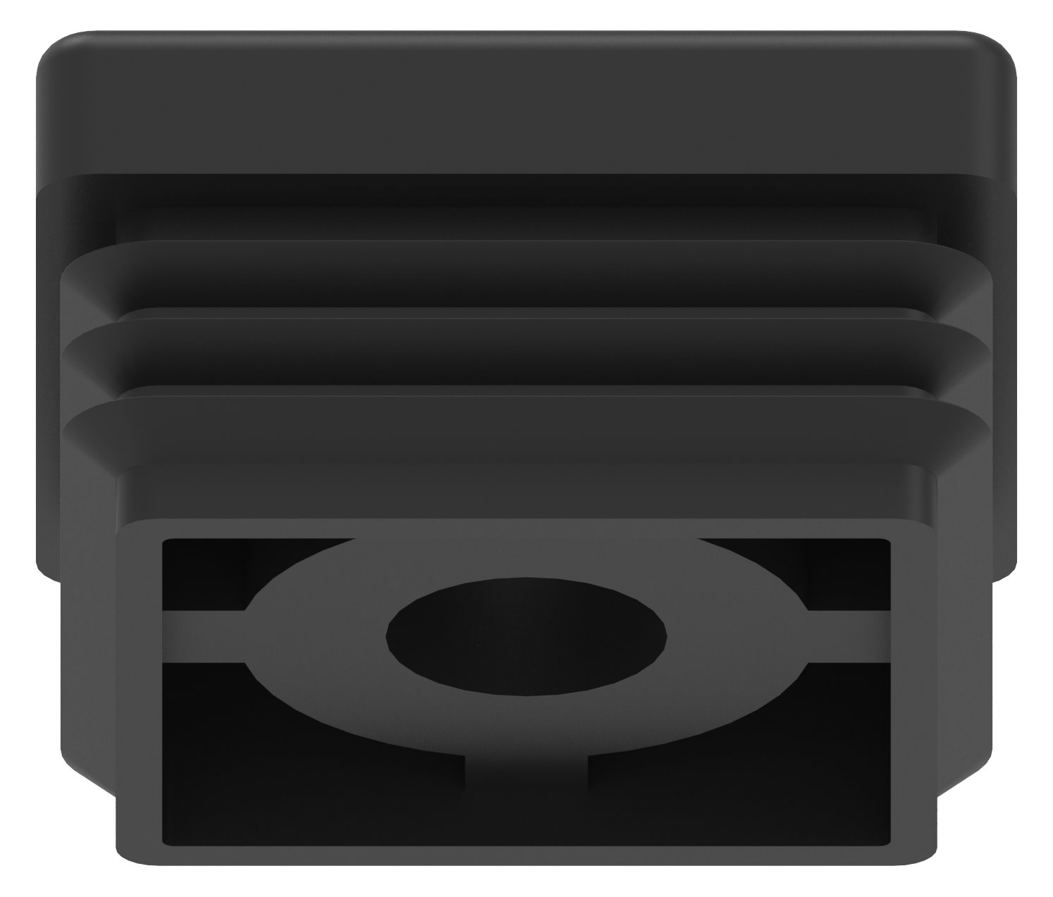 Kunststoffkappe für Quadratrohr 40x40mm mit M10