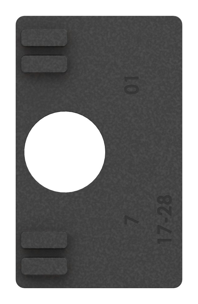 Gummi für Mod. 45, Blech 1,5mm Gummi für Mod. 45, Blech 1,5mm