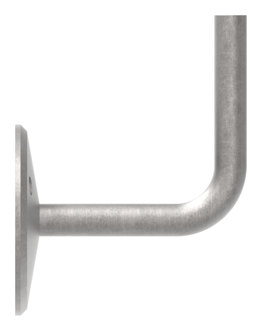 Handlaufträger mit Ronde gewölbt, 70x5mm