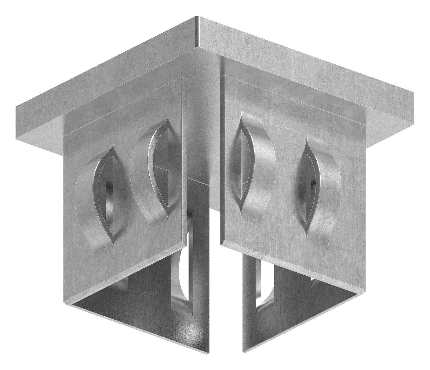 Stahleinschlagkappe, für Quadratrohr 40x40mm