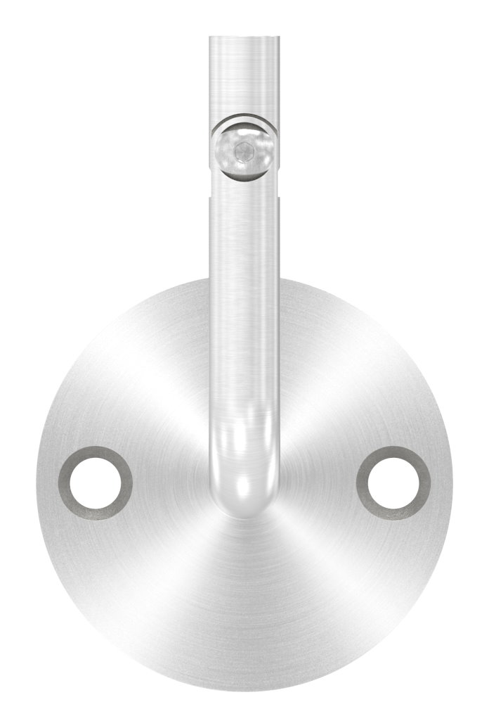 Handlaufhalter mit Gelenk, oben Innengewinde M6 (Ronde und Bügel verschweißt), V2A