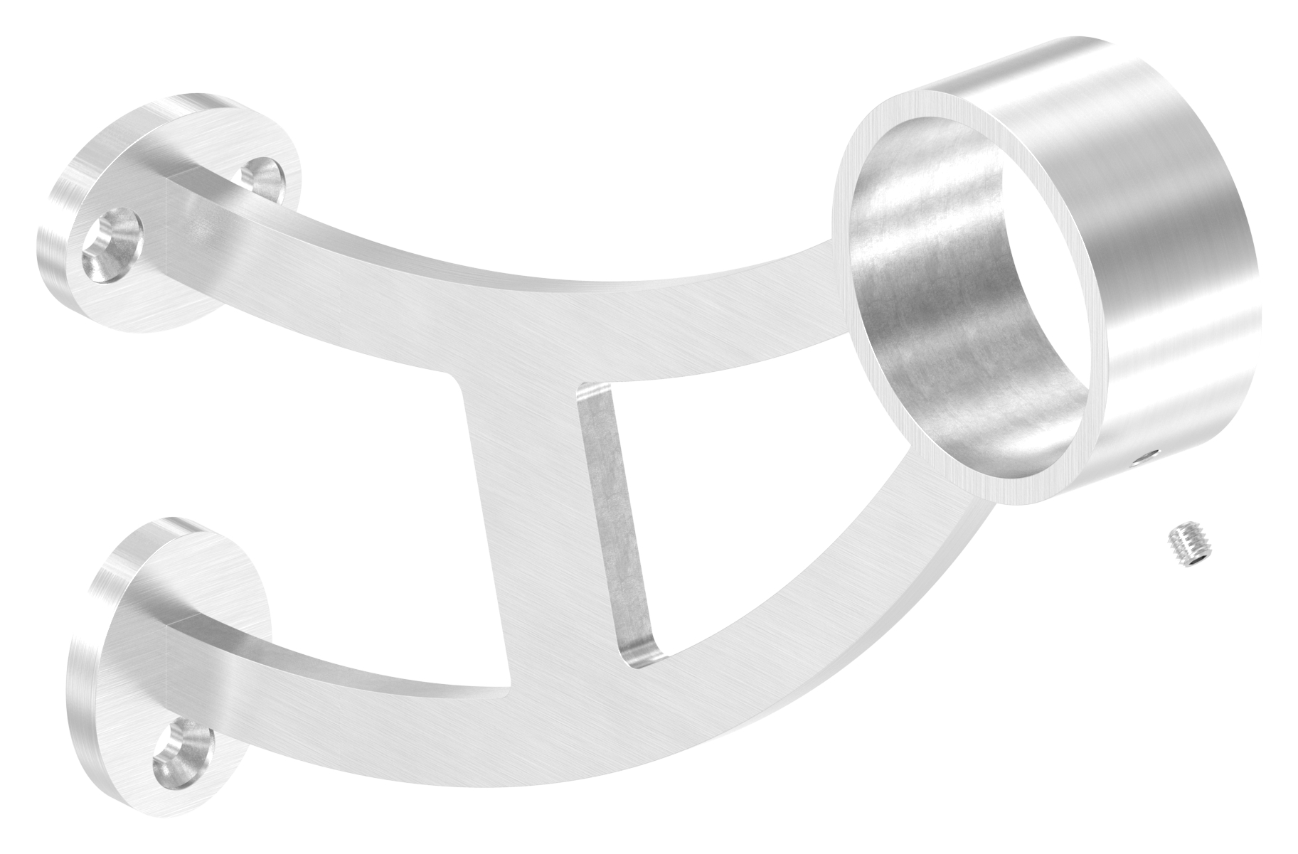Fußlauf- / Handlaufstütze, für Rohr 48,3mm, V2A Fußlauf- / Handlaufstütze, für Rohr 48,3mm, V2A
