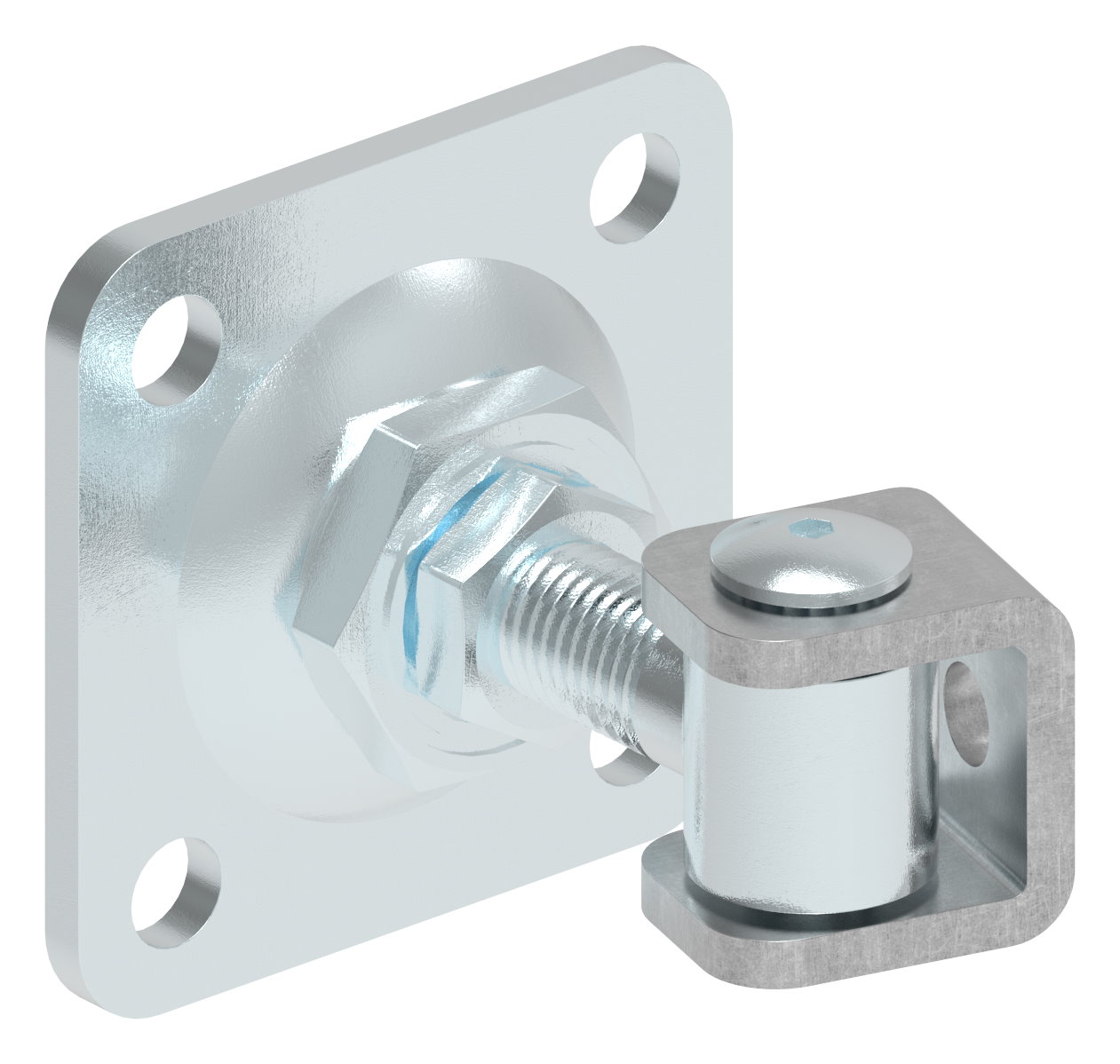 Torband M16 mit verstellbarer Platte, galvanisch verzinkt