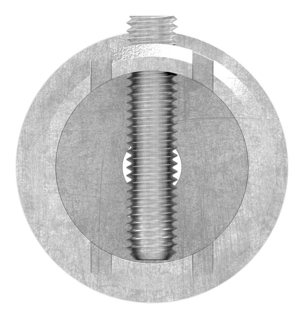 Anschlussstück 90°, Anschluss oben: 42,4mm, V2A