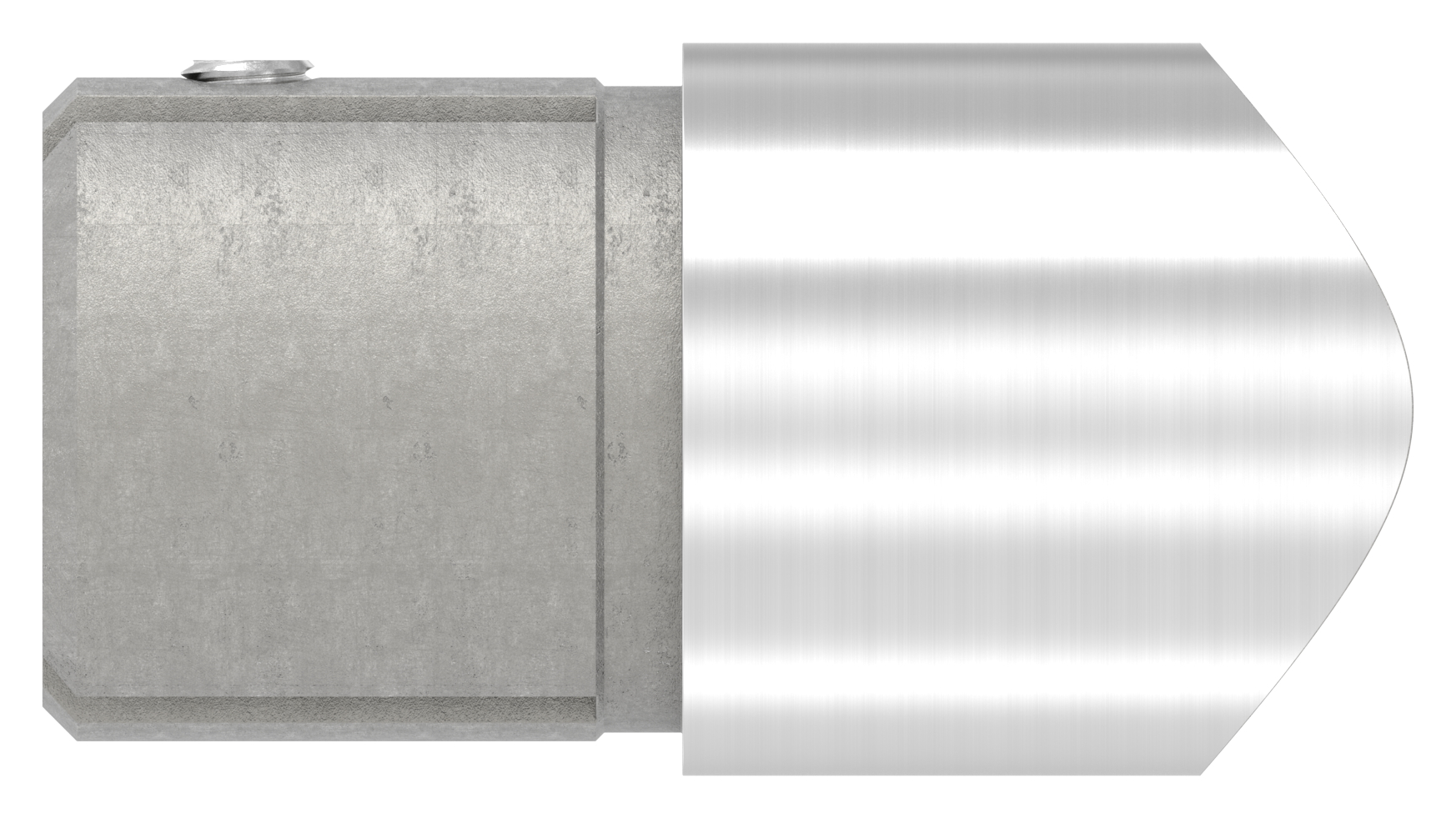 Anschlussstück 90°, Anschluss oben: 48,3mm, V2A