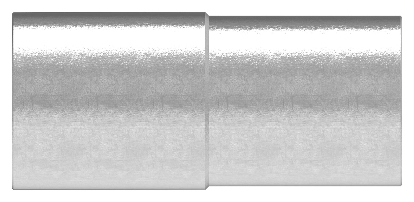 Verbindungsstück von 33,7x2,5mm auf 33,7x2,0mm, V2A