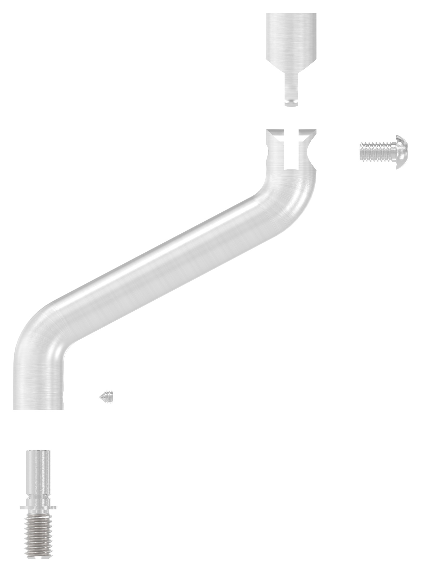 Bügel Ø 14mm, 2x 30° gebogen, V2A