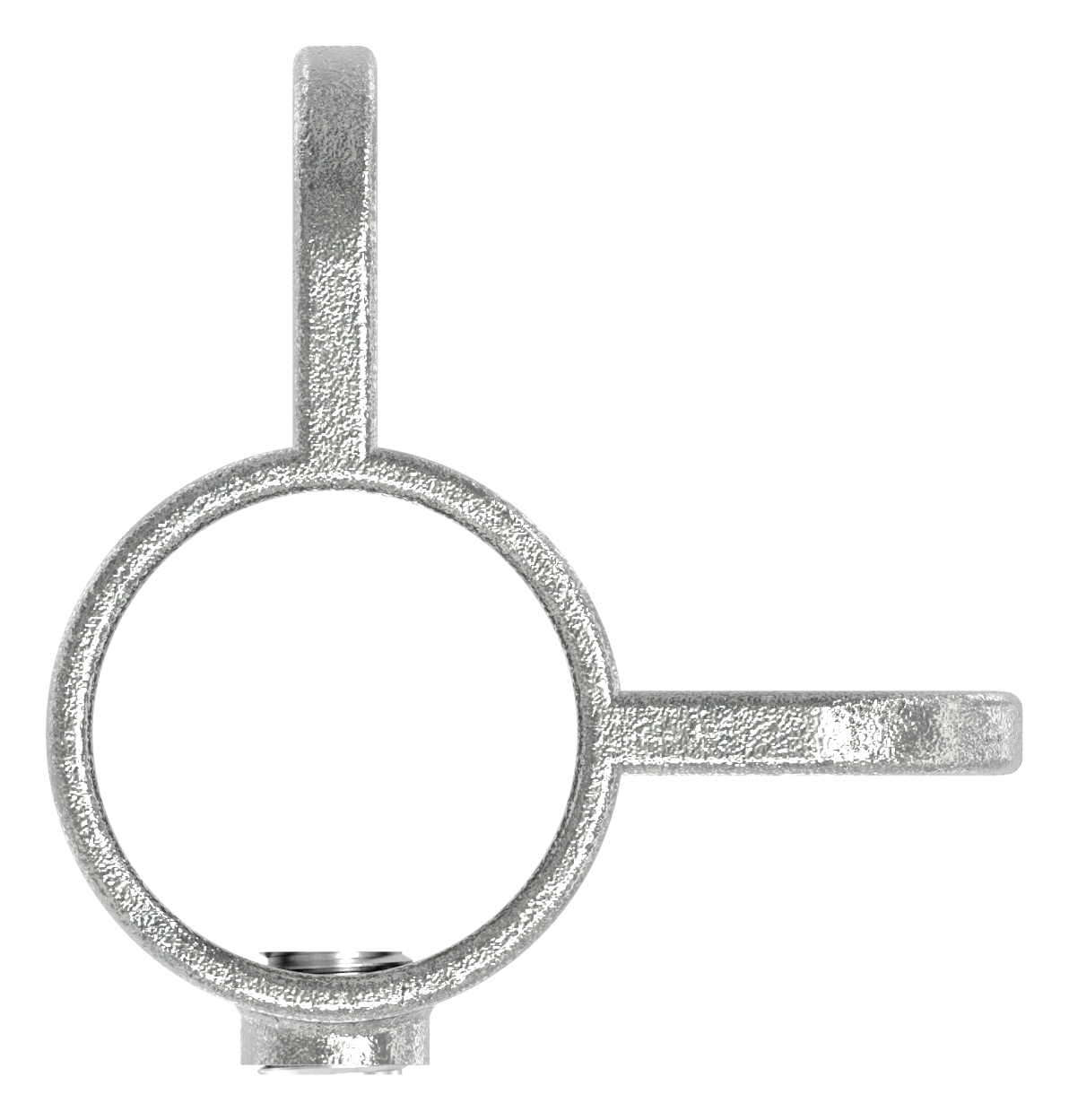 Halter mit 2 Laschen, 90°, für Rohr Ø 48,3mm