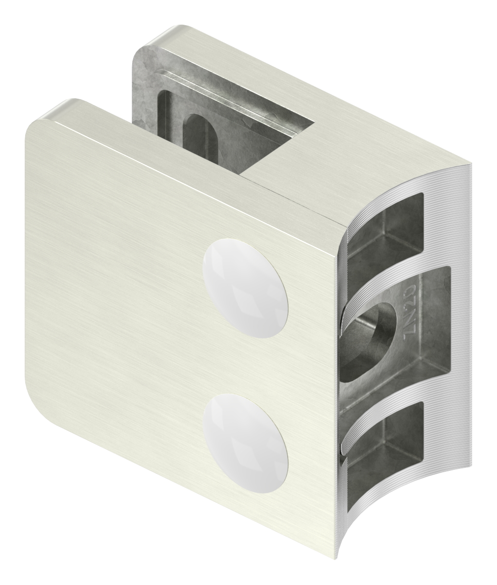 Glasklemme Mod. 11, Anschluss: 42,4mm, VA-Effekt Glasklemme Mod. 11, Anschluss: 42,4mm, VA-Effekt