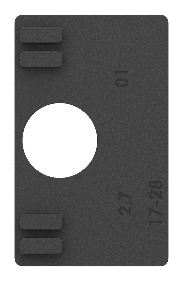 Gummi für Mod. 45, ESG-Glas 10mm Gummi für Mod. 45, ESG-Glas 10mm