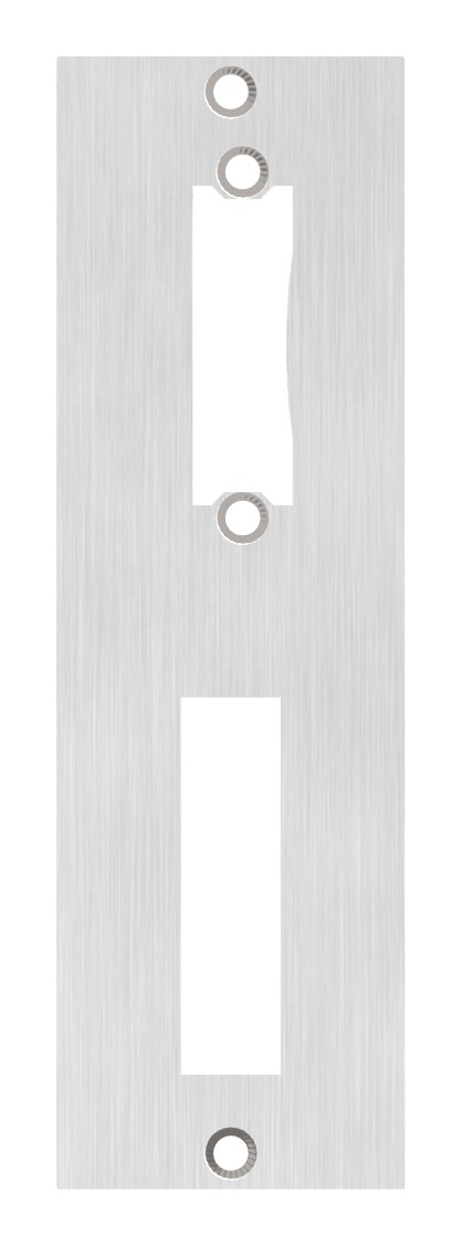 Edelstahlschließblech 172x53x3,0mm, für Abstand 72mm, V2A