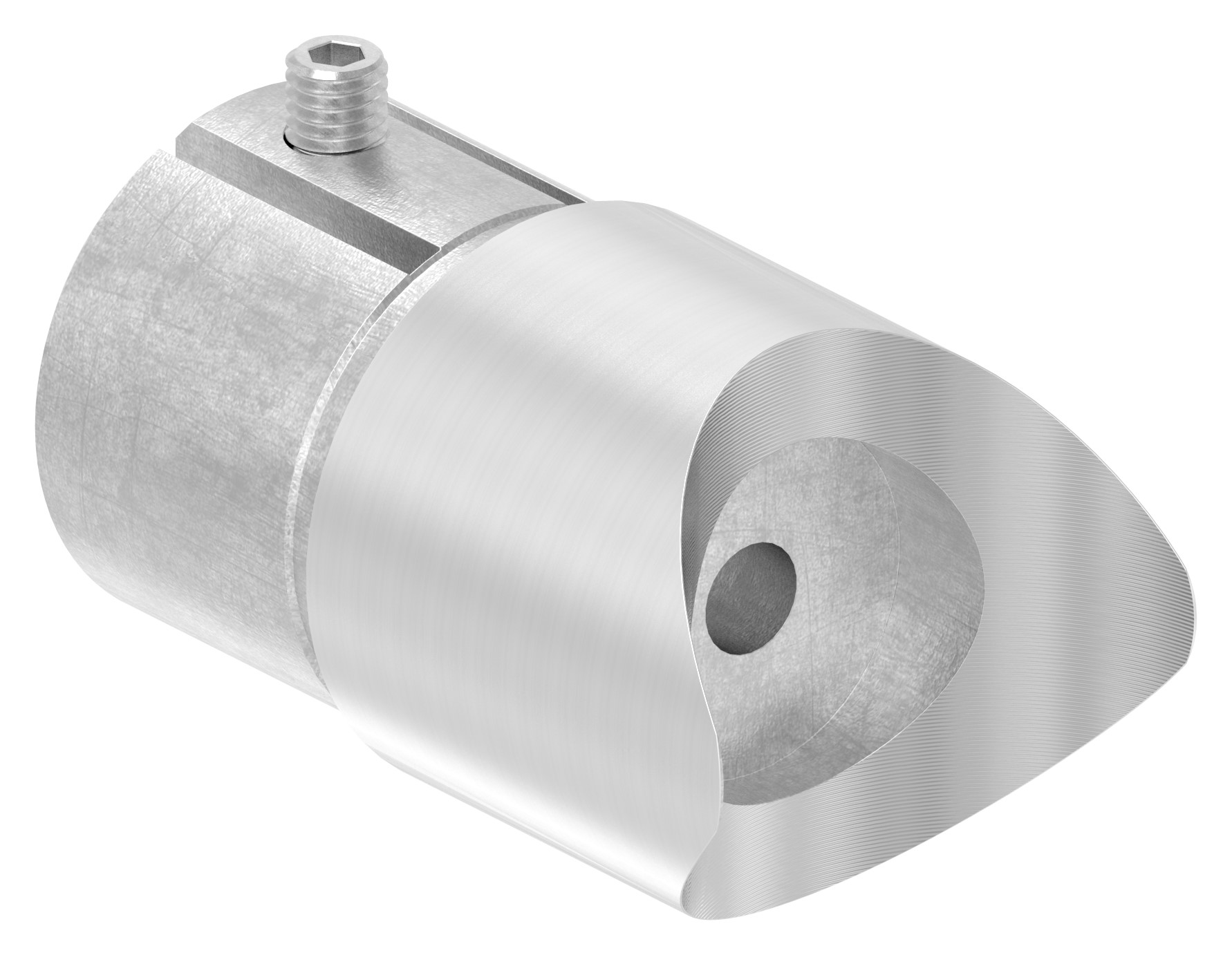 Anschlussstück 90°, Anschluss oben: 48,3mm, V2A