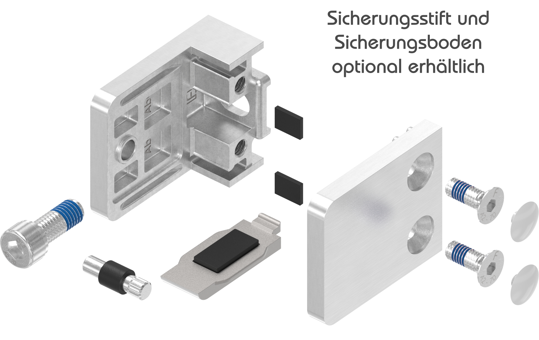 Glasklemme Mod. 36, Anschluss: gerade, in V2A
