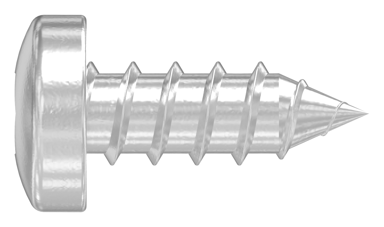 Linsen-Blechschraube 3,5x9,5 mit Innensechskant und Spitze, ISO 14585 V2A