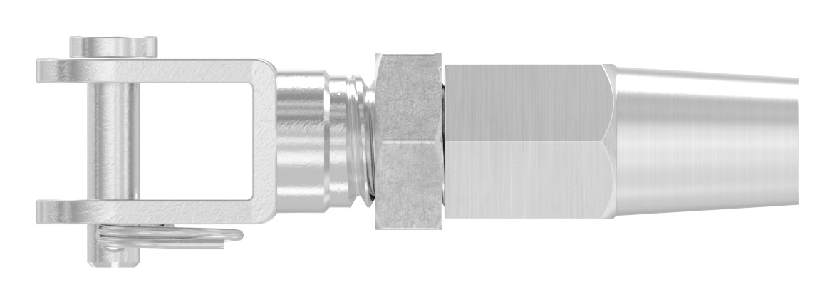 Gabelterminal zur Selbstmontage für Seil Ø 4mm, V4A