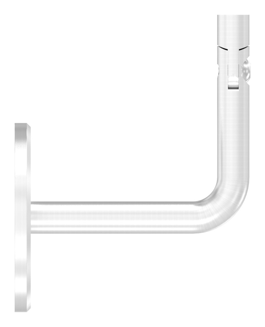 Handlaufhalter mit Gelenk, oben Innengewinde M6 (Ronde und Bügel verschraubt), V2A