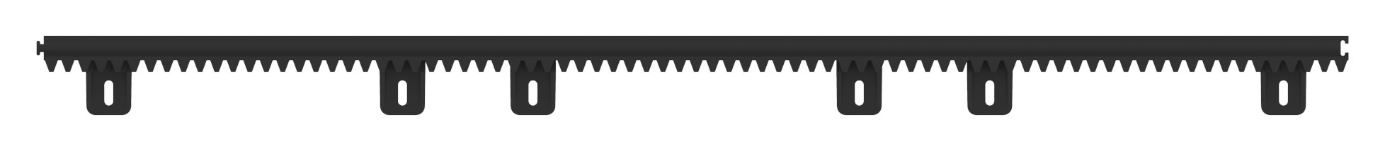 Zahnstange 28 x 20mm, aus verstärktem Nylon mit Stahlkern, Länge 1m, ohne Befestigungsmaterial