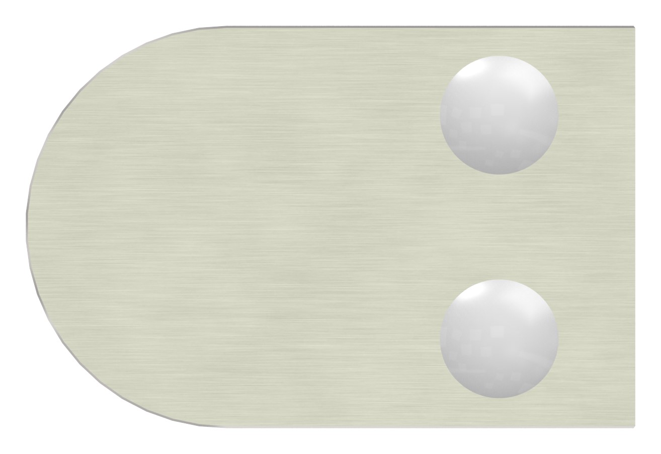 Glasklemme Mod. 33, Anschluss: 48,3mm, VA-Effekt Glasklemme Mod. 33, Anschluss: 48,3mm, VA-Effekt
