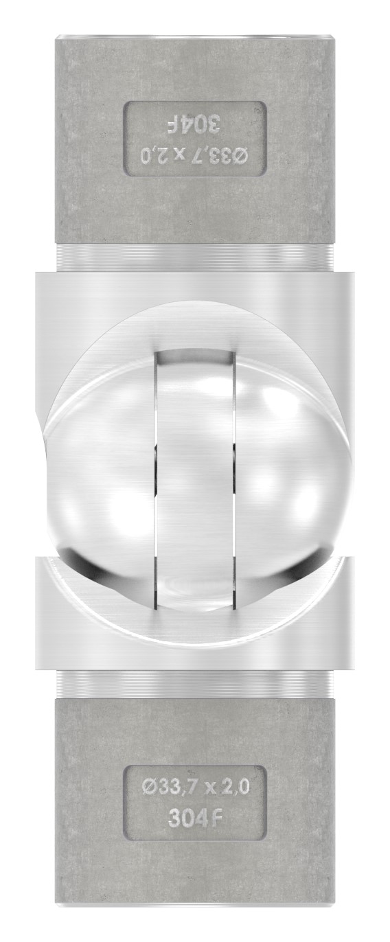 Gelenkstück hohl für Kabel, für Rohr 33,7x2,0mm, V2A Gelenkstück hohl für Kabel, für Rohr 33,7x2,0mm, V2A