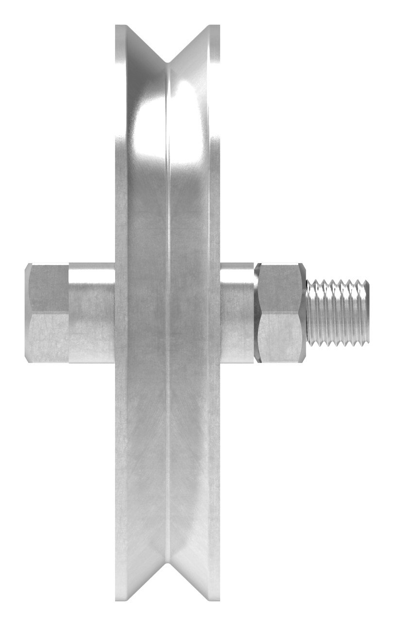 Schiebetorrolle mit V-Rille
