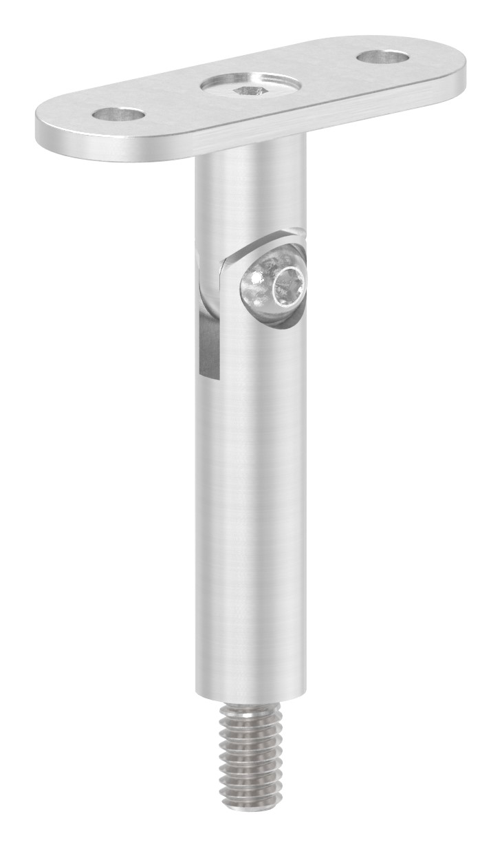 Gelenkstift mit Handlaufanschlussplatte flach, V2A Gelenkstift mit Handlaufanschlussplatte flach, V2A