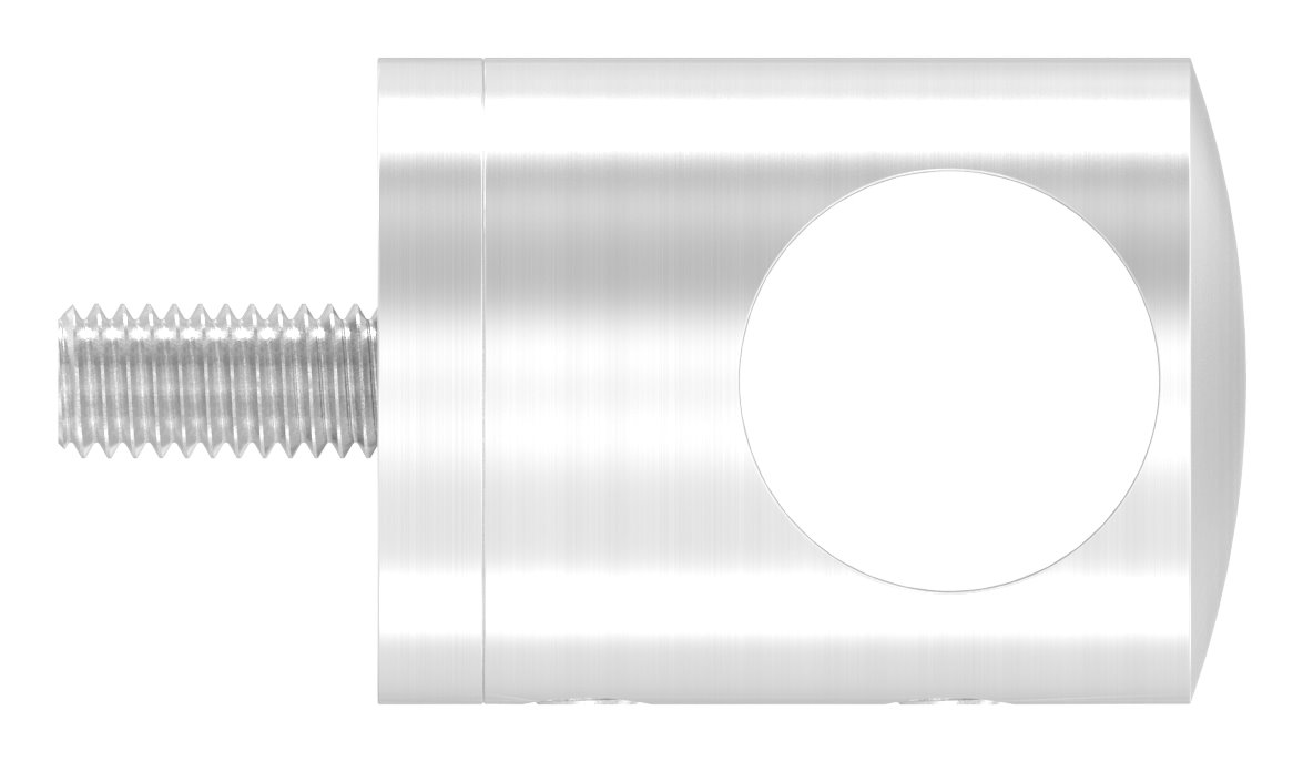 Querstabhalter für geraden Anschluss, 16,2mm Bohrung, V4A