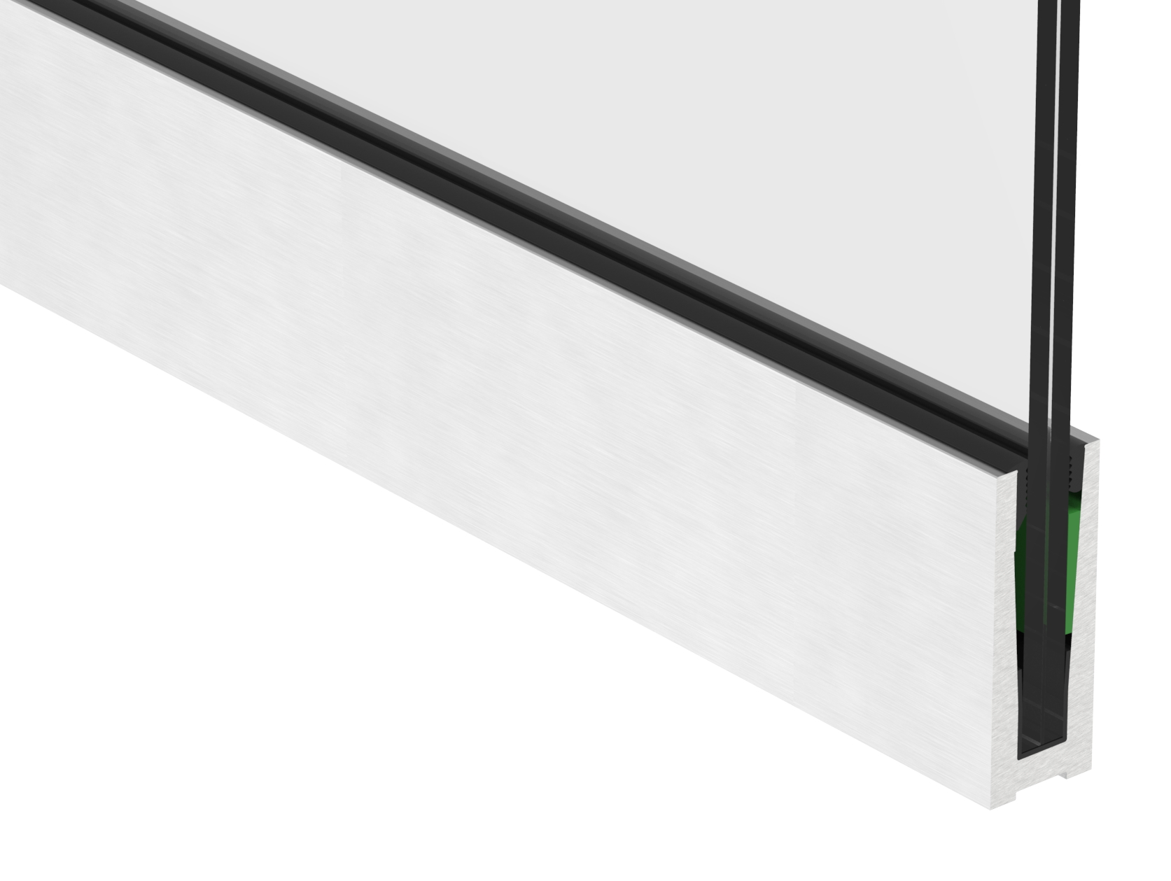 Alu-Profil ELEGANZA STRONG aufgesetzte Montage, L: 3000mm Alu-Profil ELEGANZA STRONG aufgesetzte Montage, L: 3000mm